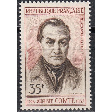 France 1957 Michel 1156 Neuf ** Cote (2008) 0.50 € Auguste Comte