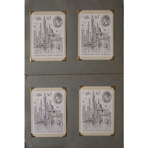 PHQ cards x 4 mint in slot folder London Landmarks all same 9th April 1980