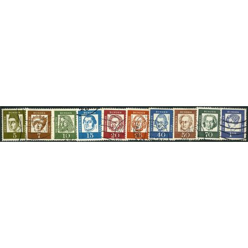 1961/1964 10 different values - fine used (o)