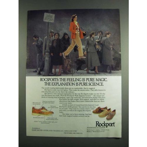 1984 Rockport Rocsports Shoes Ad - Feeling Pure Magic