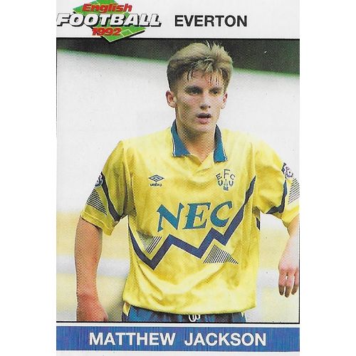Panini's English Football 1992 Stickers: No.63 - Jackson (Matthew)