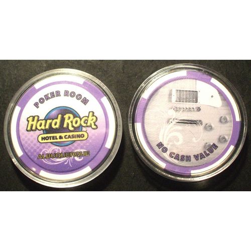 Hard Rock CASINO CHIP - Albuquerque, New Mexico - Poker Room - Purple - 2010