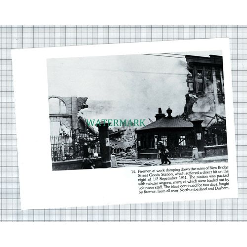 C4733) New Bridge Street Goods Station Newcastle Upon Tyne WW2 War - Cutting
