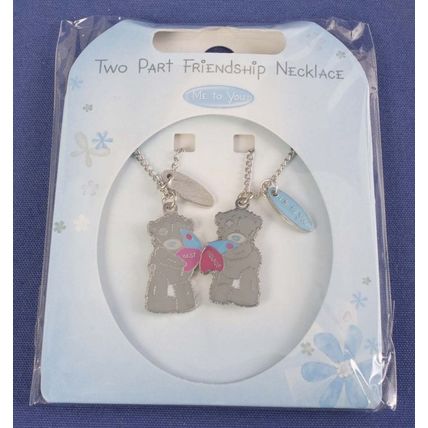 Me To You 2 Part Friendship Necklace & Chain