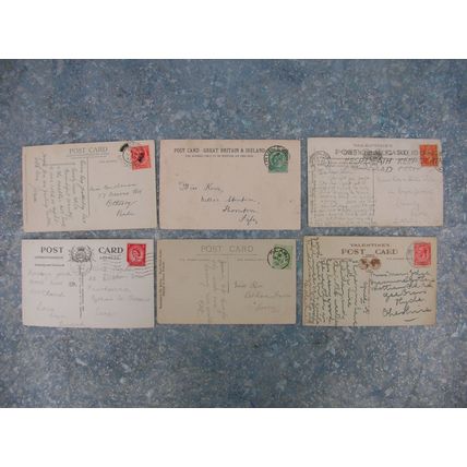 6 old Scottish (Scotland) Postcards – Crieff, Pitlochry, Kyles of Bute. (1902)