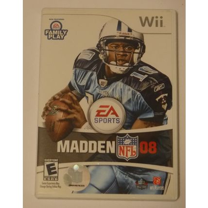 Madden NFL 08 Madden NFL 09 All Play Madden NFL 10 Wii 3 game lot