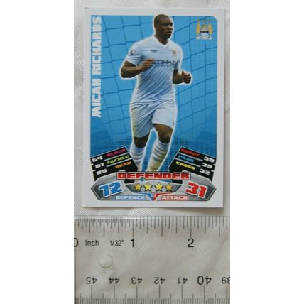 2011/12 Topps Match Attax Trading Card - Micah Richards, Manchester City