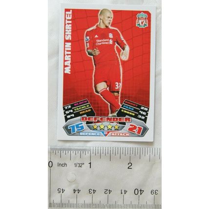 2011/12 Topps Match Attax Trading Card - Martin Skrtel, Liverpool FC