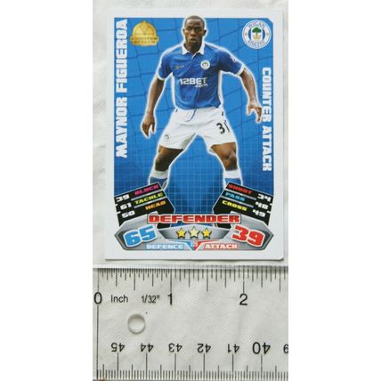 2011/12 Topps Match Attax Trading Card - Maynor Figueroa, Wigan Athletic