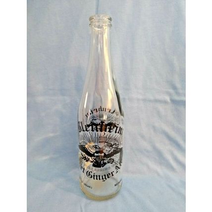Blenheim Diet Ginger Ale empty bottle! Clear/Black lettering. 12 oz. Fast Ship!