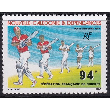 New Caledonia 1987 SG 818 UMM - Sport/Cricket (E-304 (1))