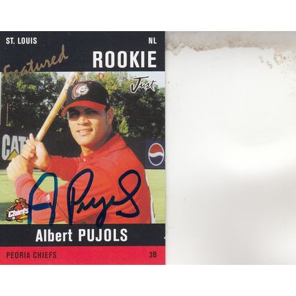 ALBERT PUJOLS ROOKIE2004 AUTOGRAPHED ST. LOUIS REDBIRDS ALL-STAR WORLD CHAMPION