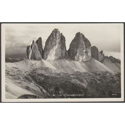 Tre Cime di Lavaredo, c.1930s - Ghedina Foto Cartolina