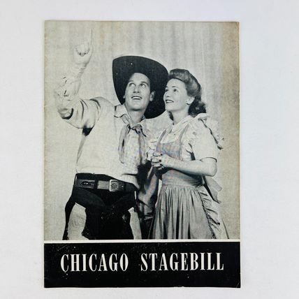 Chicago Stagebill 1943 Oklahoma! Erlanger Theatre The Theatre Guild Advertising