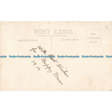 R055898 Old Postcard. Woman with Rose
