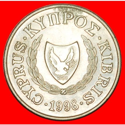 Ⰶ GREAT BRITAIN (1991-2004): CYPRUS ★ 20 CENTS 1998 ZENO ★LOW START★NO RESERVE