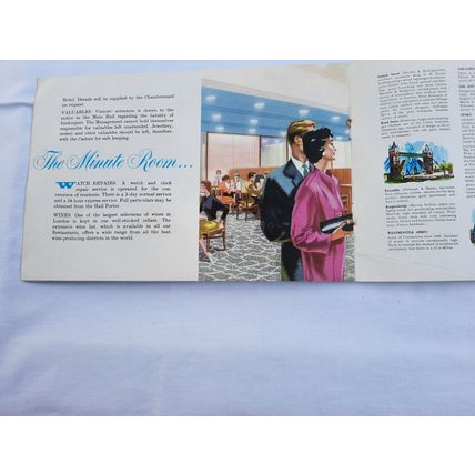 Vintage 1950's Regent Palace Hotel Brochure