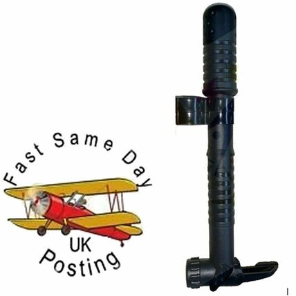 Mini Bike Bicycle Pump Portable Lightweight Tyre Inflator Multi Valve Fitment