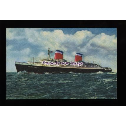 LS1488 - United States Lines Liner - United States - postcard - artist