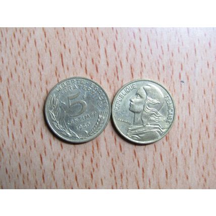 France Republic 1980 5 Centimes Coin