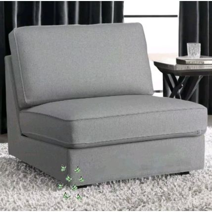 Ikea Kivik 1 (one) Seat Sofa-Bed Cover, Tibbleby Beige-Grey 805.275.69