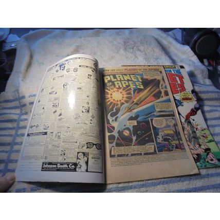Adventures on PLANET OF THE APES 1 & 2! Marvel Comics, 1975! Both FN/FN+! $40.00