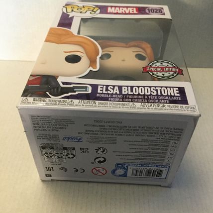 NEW Marvel Elsa Bloodstone Funko Pop Figure #1028 & Black & White Jack Russell