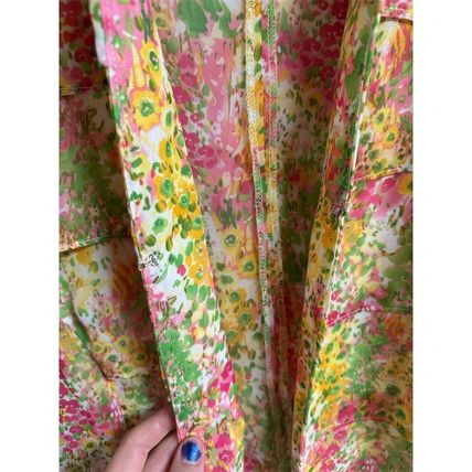 DN Design Vtg Chiffon Floral Lined Midi Dress & Cover Sz 16 Multicolor 2 Pc Set