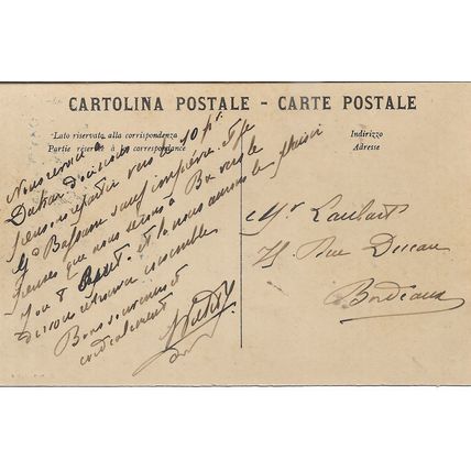 MARINE FRANCE SERVICE CACHET ON SENEGAL POSTCARD CIRCA 1916 MY REF 1