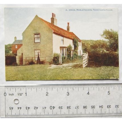 vintage postcard Tennysons House, Mablethorpe