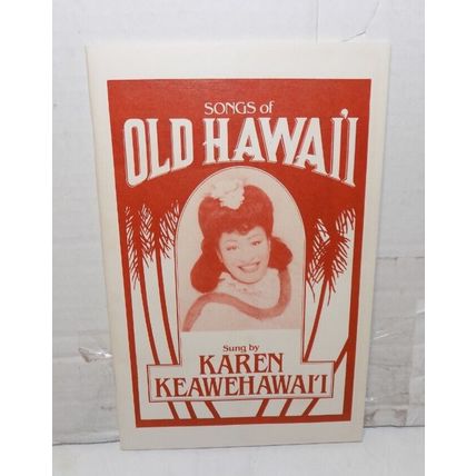 Songs of Old Hawaii Sung By Karen Keawehawaii 1990 With Songbook Vol 1-6