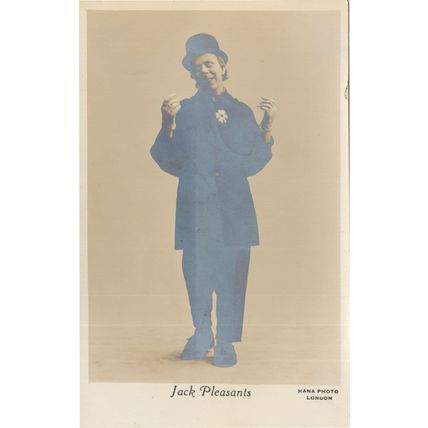 Jack Pleasants The Bashful Yorkshire Comedian Antique Theatre Postcard