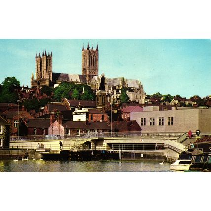 Postcards Lincoln Cathedral. Job lot