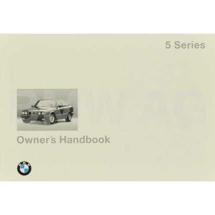BMW 5 SERIES OWNERS HANDBOOK 1994 MOTOR CAR 77 PAGES IN ENGLISH