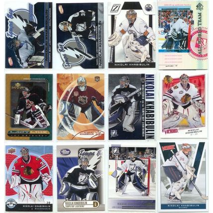 NIKOLAI KHABIBULIN 50x card lot incl Inserts