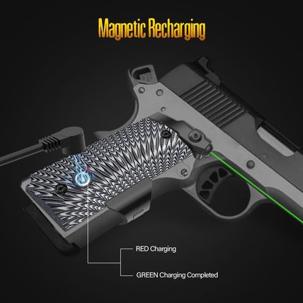 DARKFANG Compact/Full Size 1911 Laser Grip with Ambi Safety Cut, G10 1911 Laser
