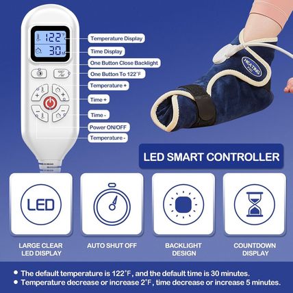 JOBYNA Ankle/Toe/Foot Warmer | Full Coverage Heated Foot Wrap |86-158℉ Continuou