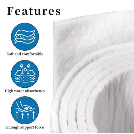 Pllieay Adhesive Felt Premium Grade, Orthopedic Felt Roll 1/4" X 6" X 2.5Yd. Qua