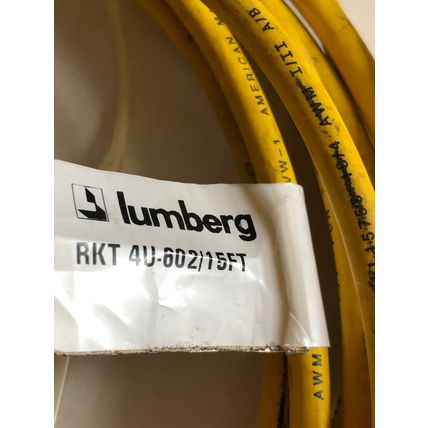 new LUMBERG RKT 4U-602/15FT CABLE ASSEMBLY, CORDSET,DI