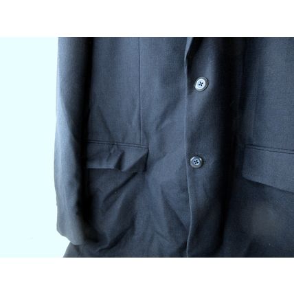 Stafford Essentials Suit Blazer Blue Soft Sport Jacket Coat Size 42L