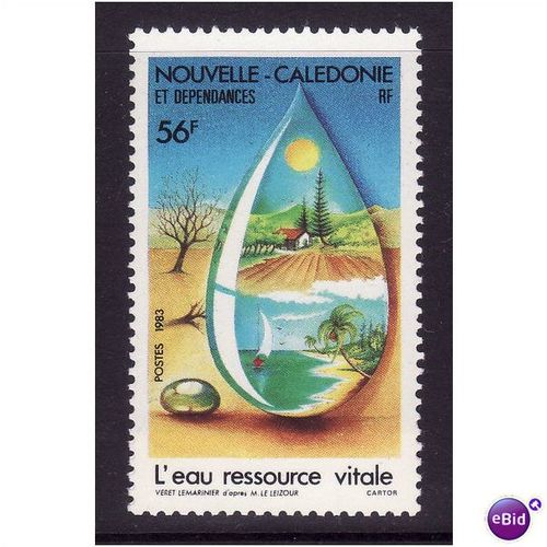 NEW CALEDONIA 1983 WATER RESOURCES 56f SG 717 U/M