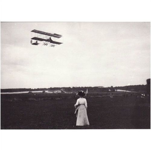 Aviation Photo Card Gustav Blondeau Farman Biplane Brooklands 1910
