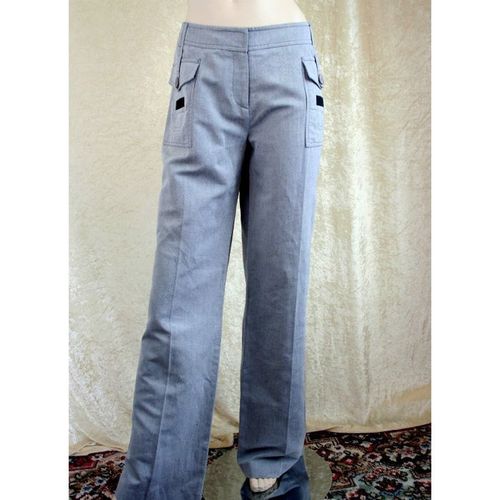 Karen Millen Blue Trousers Size 16 Brand New With Tag