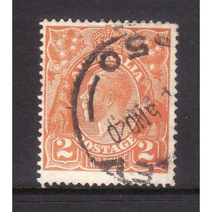 AUSTRALIA 1920 SG 62 2d BROWN ORANGE FINE USED#5
