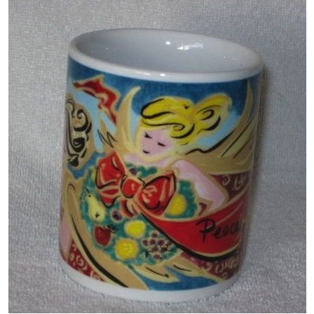 Starbucks Home for the Holidays Peace Joy Coffee Mug Mary Graves design