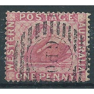 Western Australia 1888 SG103 1d Carmine-Pink Wmk Crown CA Good/Fine Used....