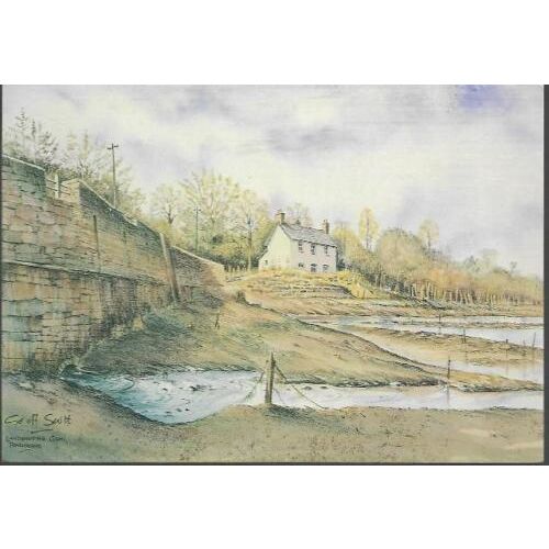 Landshipping, Pembrokeshire - Quay - art postcard, 1993
