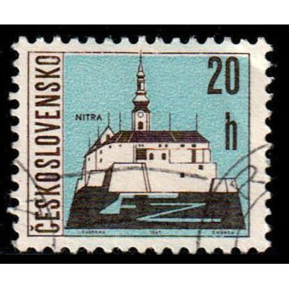 Czechoslovakia 1965 Towns Nitra 20h Used Stamp