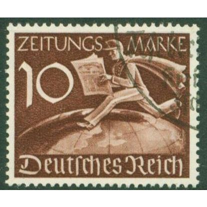 GERMANY - 1939 Newspaper - 10pf brown - Fine Used