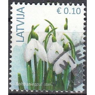Latvija 2015 Fleur 0.10 Euro O Cachet rond